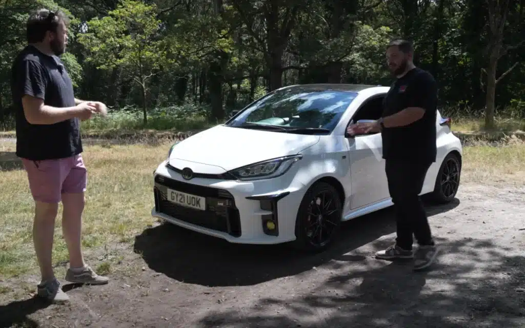 'Fake' rally car Toyota Yaris GR takes on a real classic Lancia Delta Integrale in epic rally test