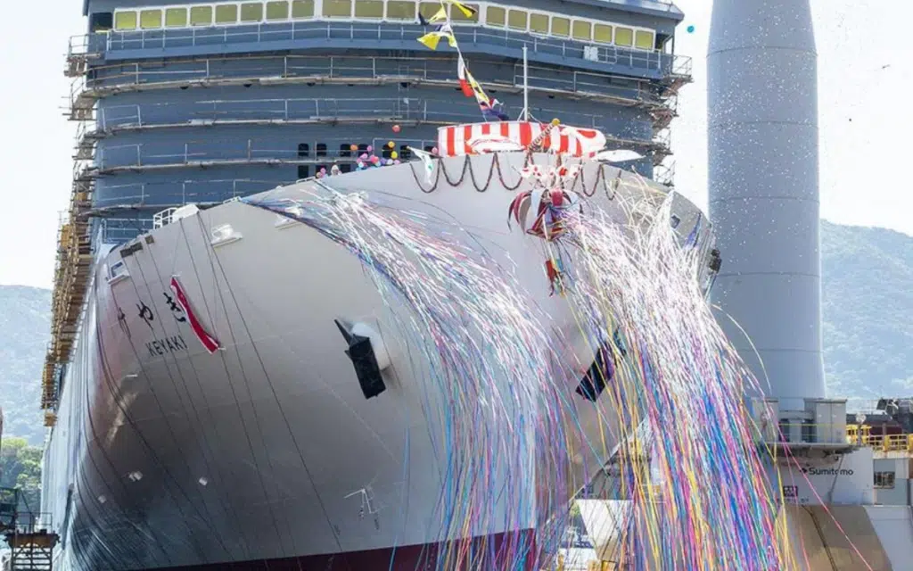 New Japanese car ferry has an innovative energy-saving hull