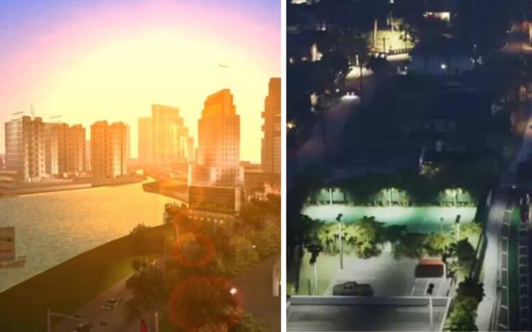Drone shot of South Beach shows just how accurate GTA VI is