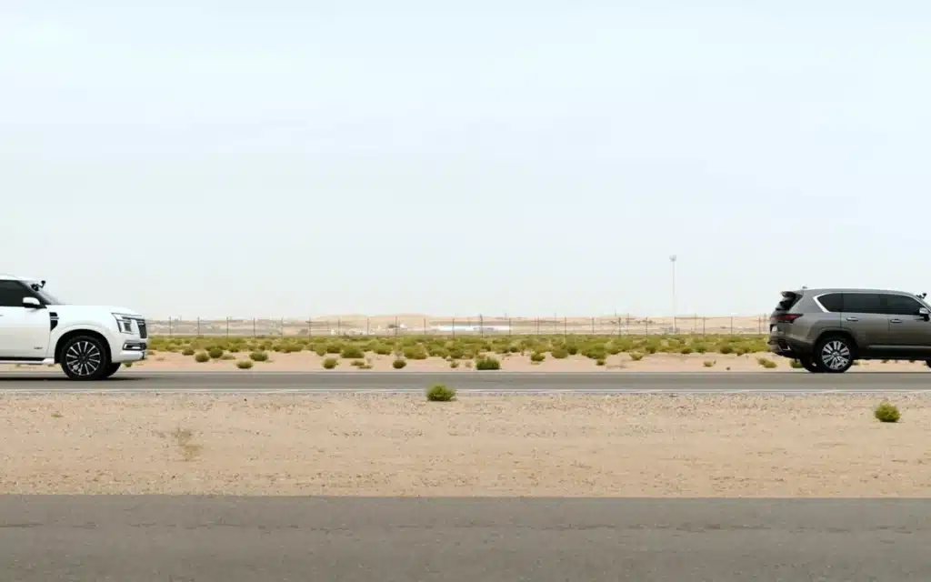 Two luxury family SUVs went head to head in a drag race but what happened next blew everyone away