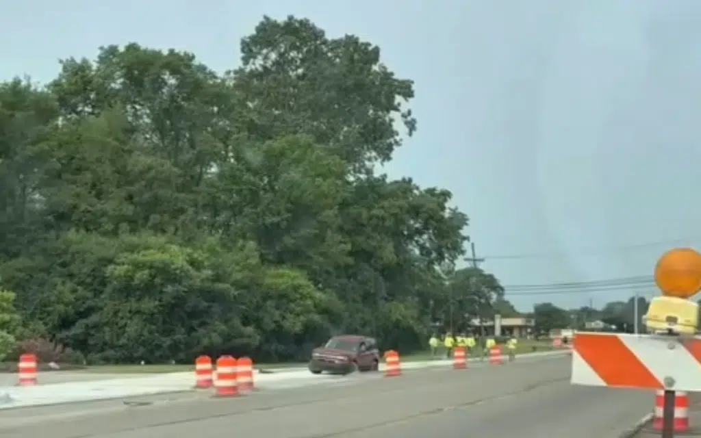 Michigan Ford Bronco driver had lapse in concentration and paid the price for driving into fresh concrete