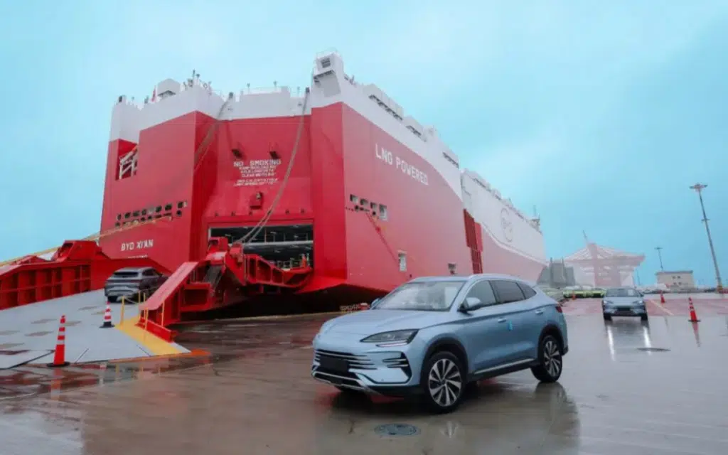 Huge BYD ship is carrying 7,000 Chinese NEVs to Europe on its first voyage