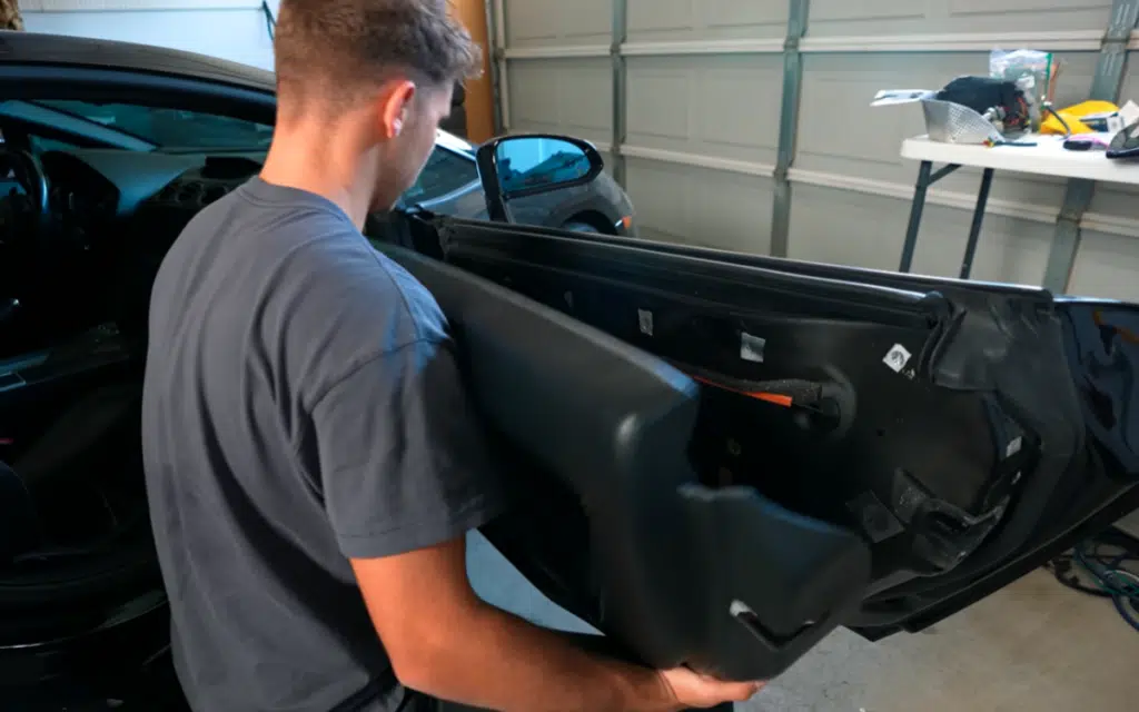 This Californian YouTuber is turning a crashed Lamborghini into a DIY garage build