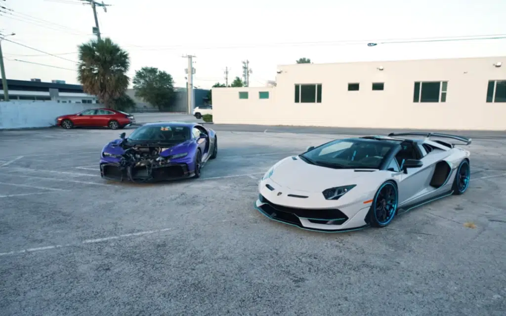 Young American gutted his $6M Bugatti damaged so cheers himself up by buying a brand new Lamborghini