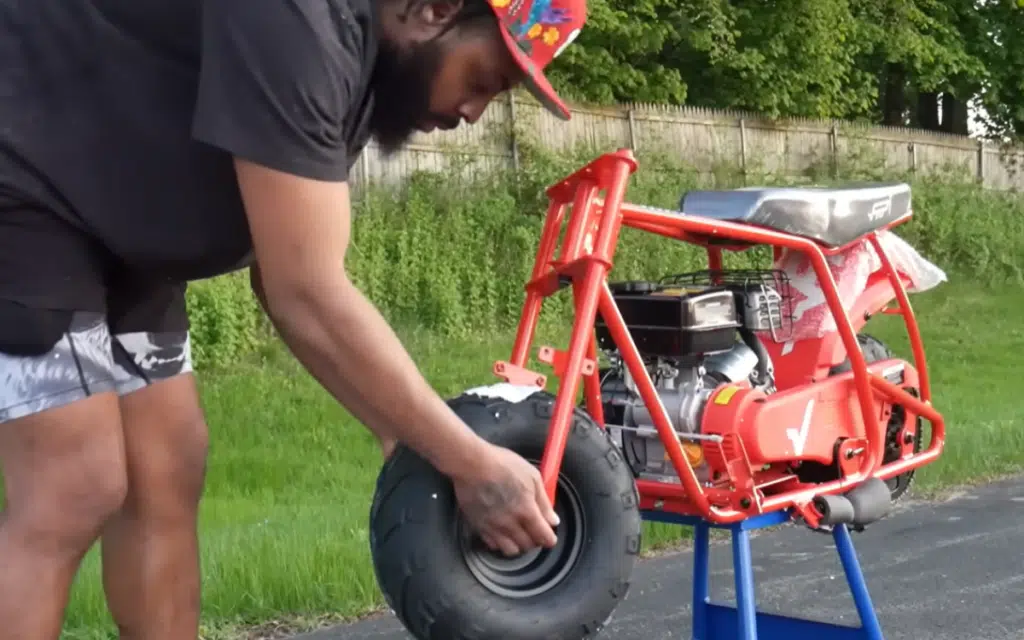 A New York man just bought Temu’s cheapest adult mini bike – the GMB100 – and pushed it to its limit, all for $450.