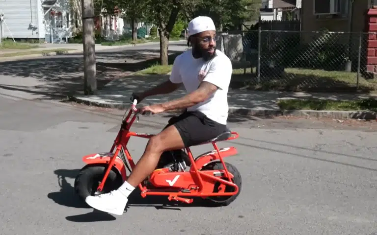 A New York man just bought Temu’s cheapest adult mini bike – the GMB100 – and pushed it to its limit, all for $450.