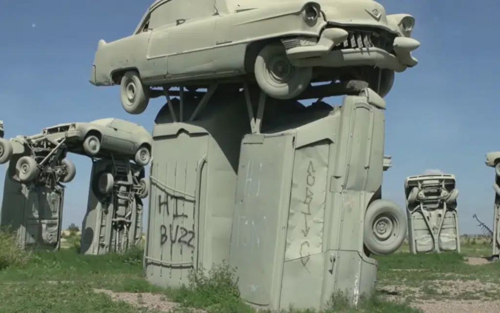 In Nebraska, 39 spray-painted cars stand in a perfect circle. Carhenge is a Nebraska car monument that’s part tribute, part art, and entirely unexpected.