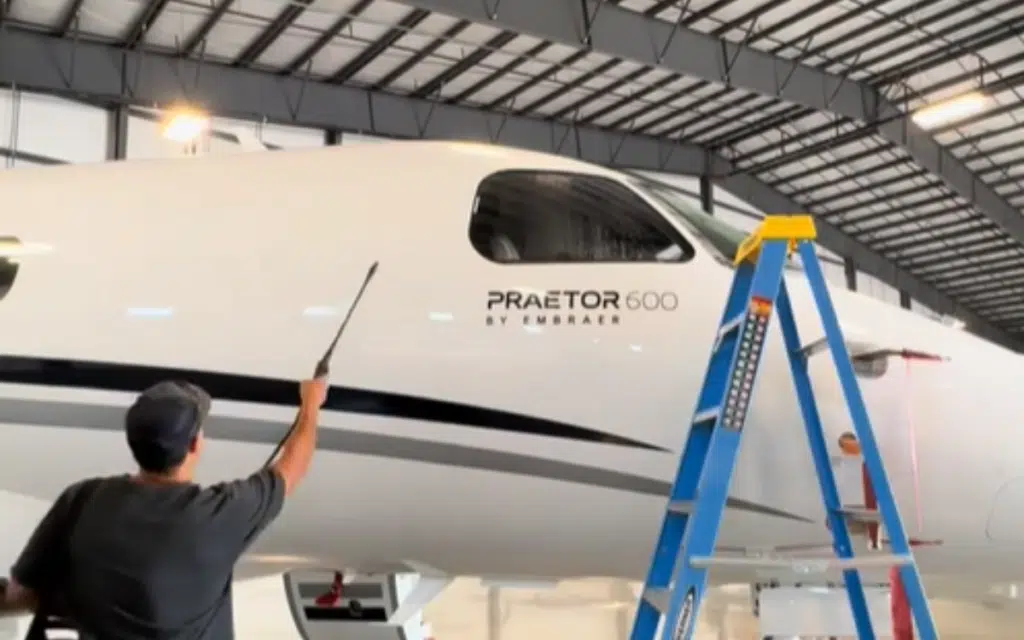 This TikToker just showed how he earned a $16,000 paycheck as an aircraft detailer, cleaning a private jet in a video that takes viewers behind the scenes of his high-stakes job.