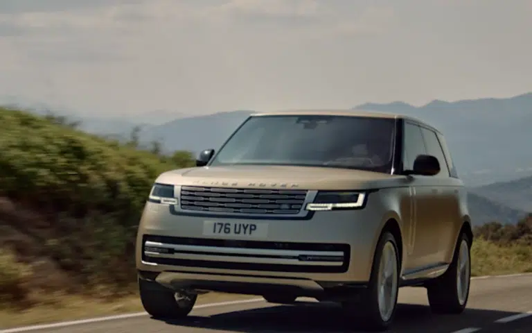 The new Range Rover logo features stacked mirrored Rs and signals a bold JLR rebranding strategy focused on luxury and identity.