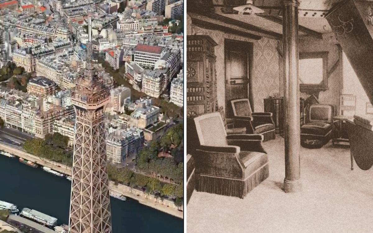 There is a secret apartment at the top of the Eiffel Tower