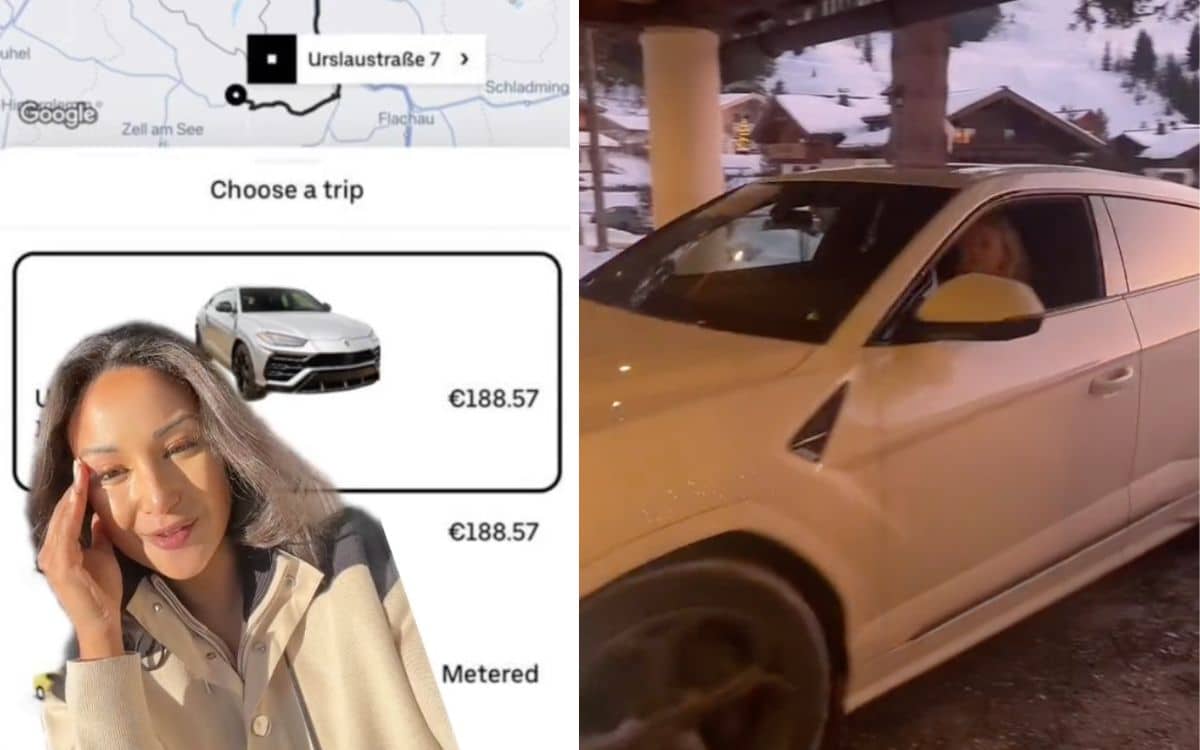 Woman orders an Uber in Austria and gets picked up by epic supercar