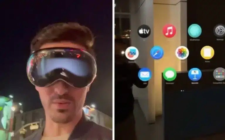 POV video shows how the Apple Vision glasses work in public