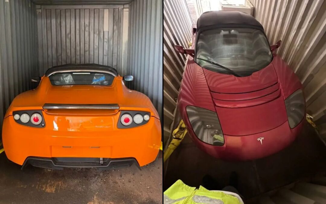 Tesla Roadsters found in containers were on their way to be dismantled by rival company