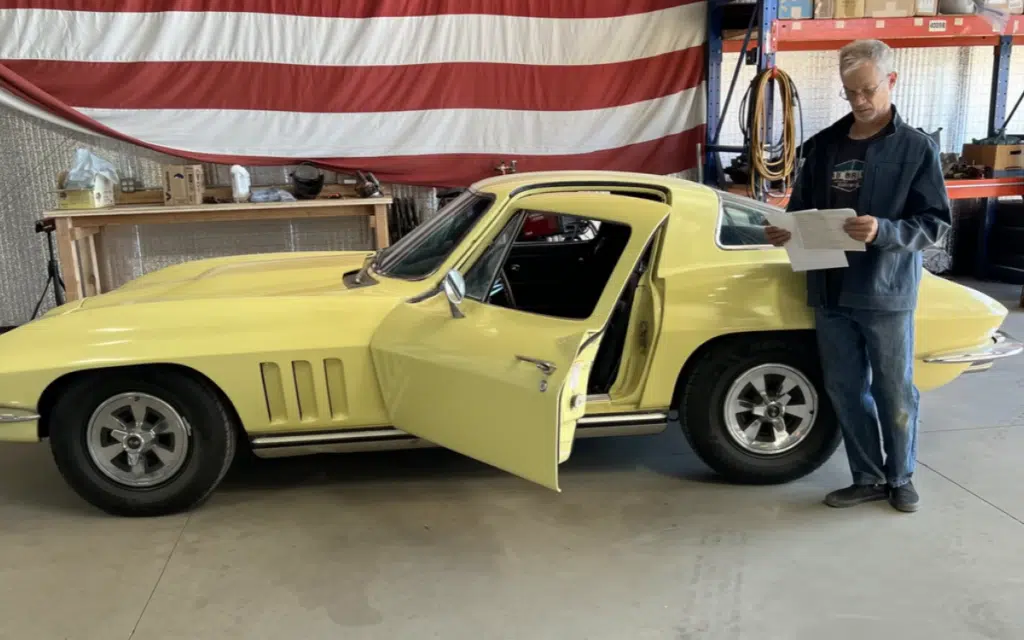 Man saves 1965 Chevy Corvette from garage after 45 years, to see if he can get it back on the road
