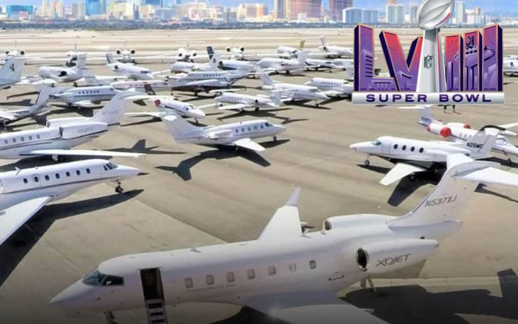 Super Bowl LVIII had Las Vegas airports busier than ever with unprecedented number of private jets