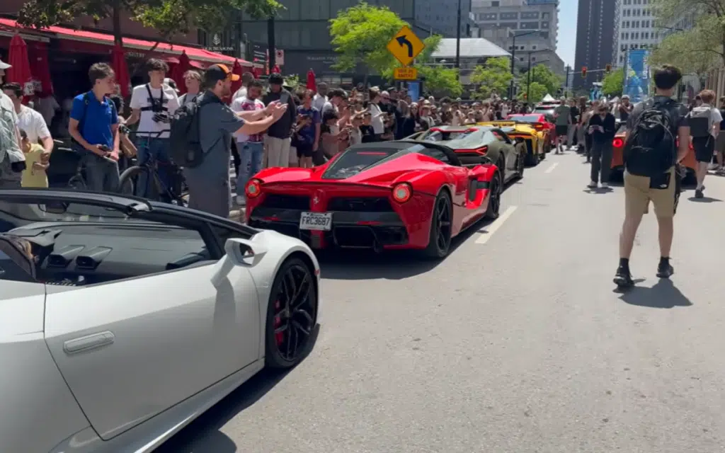 A Ferrari SF90XX and Lamborghini Revuelto outshined the F1 cars at Montreal’s wildest car meet