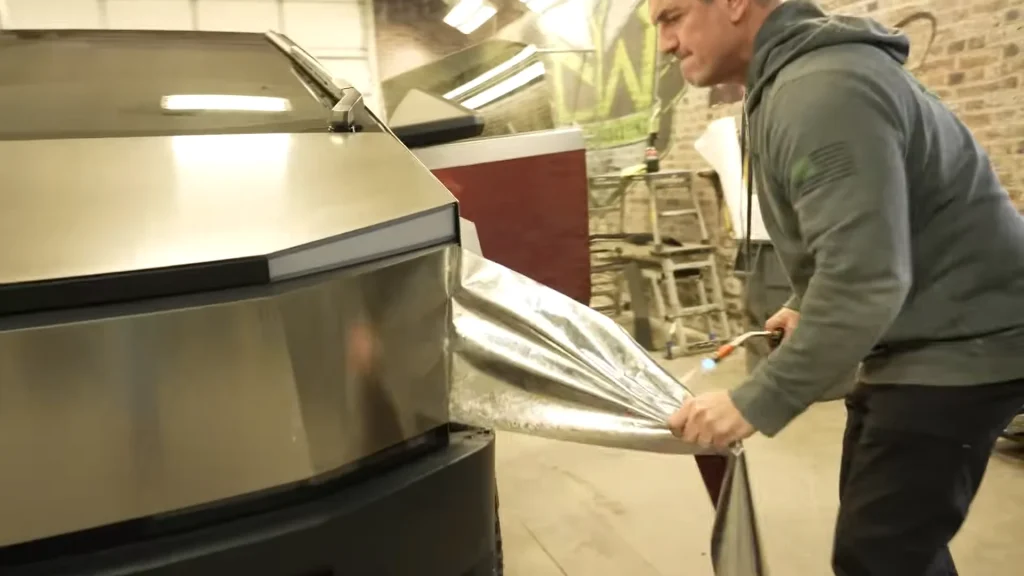 Idaho man learns the hard way why you should not unwrap your Tesla Cybertruck