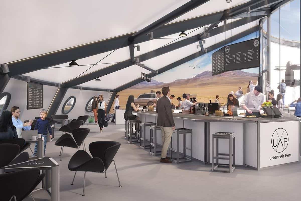 The Urban-Air Port concept will be a destination for evTOLs to pick up passengers.