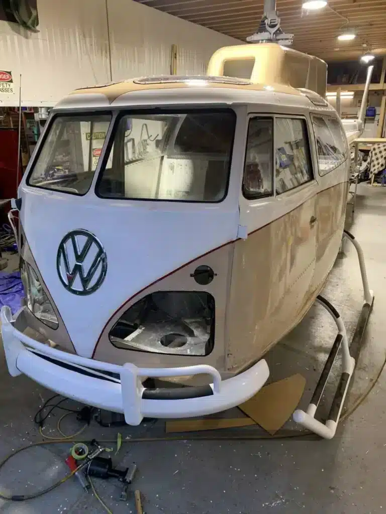 Canadian has used a Volkswagen Bus and an Airbus H125 to create a VW helicopter