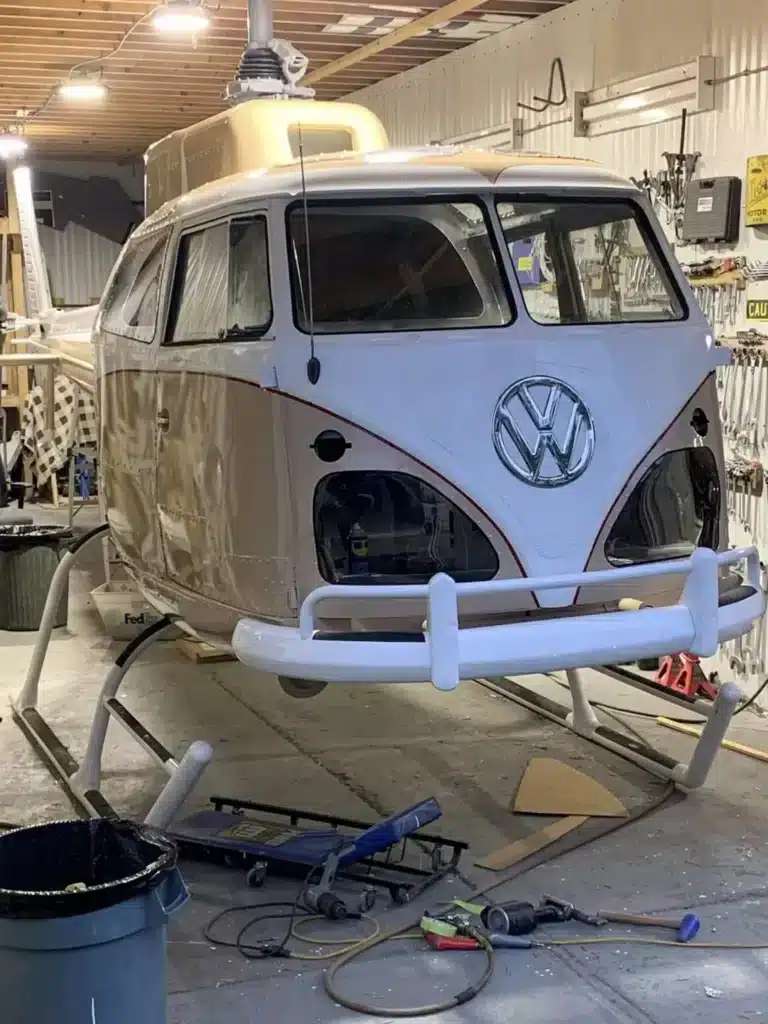 Canadian has used a Volkswagen Bus and an Airbus H125 to create a VW helicopter