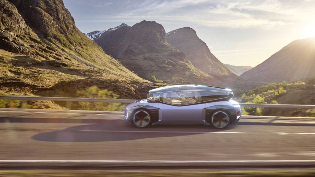Volkswagen autonomous concept on the road