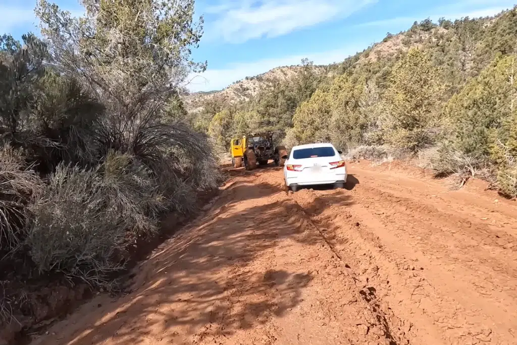 Vehicle recovery team get call about car stuck in Utah mountains and wonder what they were thinking