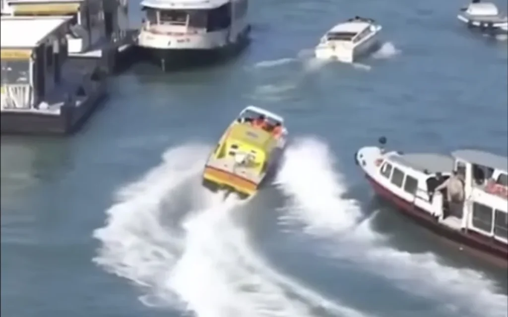 There are no roads in floating city Venice so ambulances fly through the canals instead and the skill required to pilot one is extraordinary
