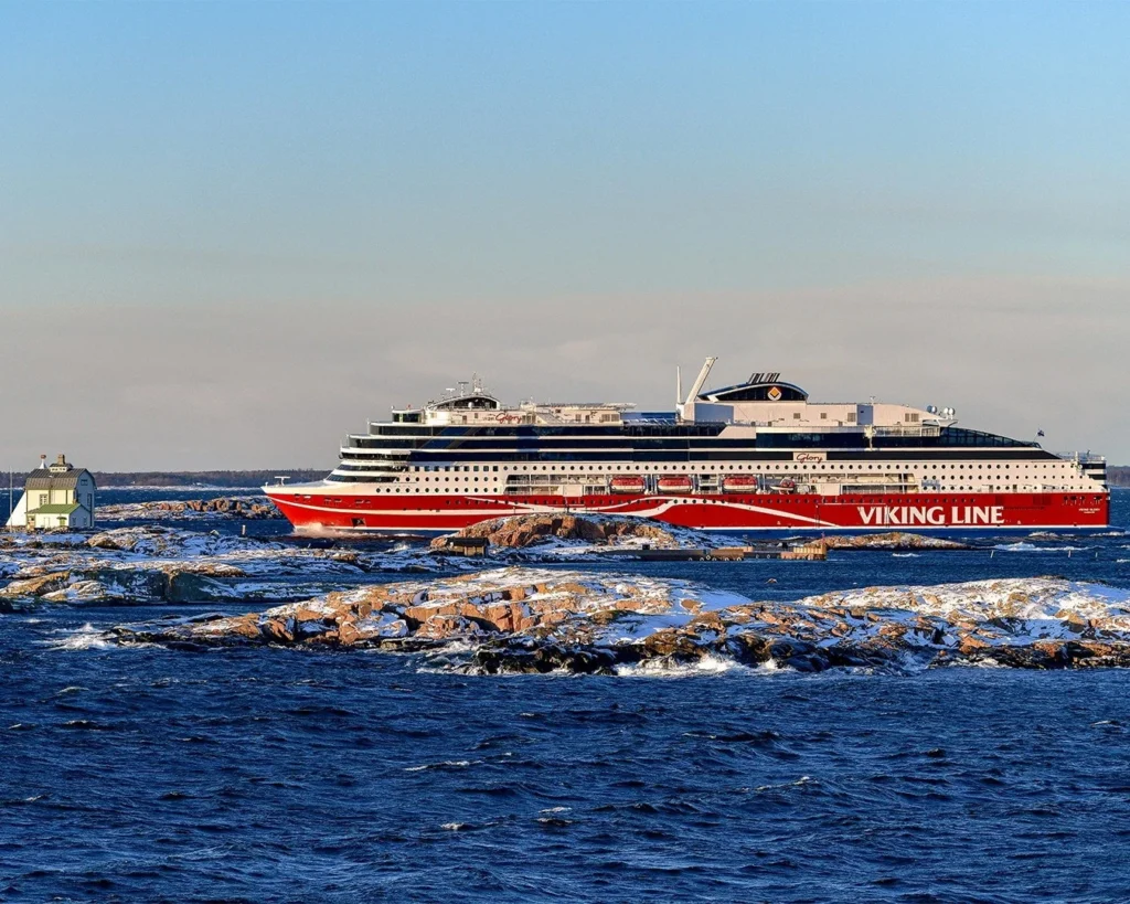 This futuristic ferry will glide across the Gulf of Finland, carry 650 cars and not burn a drop of gas