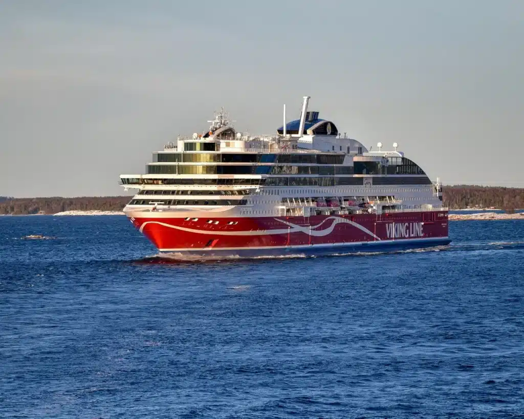 This futuristic ferry will glide across the Gulf of Finland, carry 650 cars and not burn a drop of gas