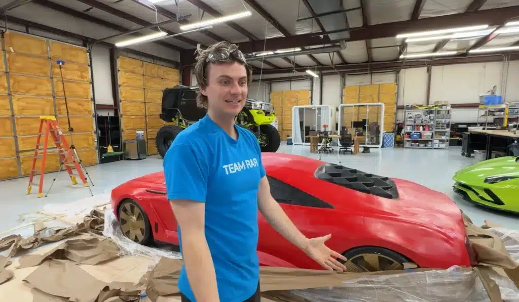 A YouTuber bought a cheap Bugatti from an Alibaba car listing, but the delivery revealed a foam Bugatti replica instead of a real supercar