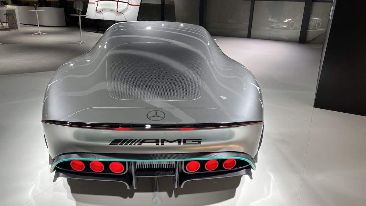 Mercedes Vision AMG concept show car on display