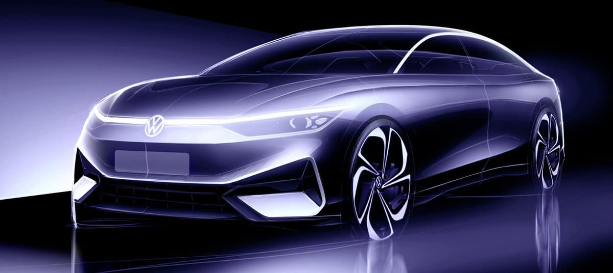 Volkswagen ID Aero concept from the front