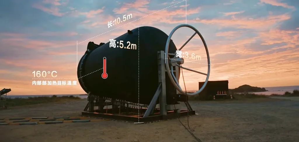 Volkswagen puts a new electric vehicle inside a giant 320°F popcorn machine to tumble and cook it in one of the wildest car tests ever