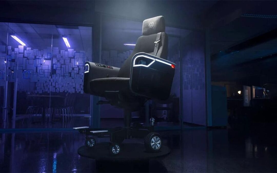 This Volkswagen office chair will wheel you around the office at 12 mph 