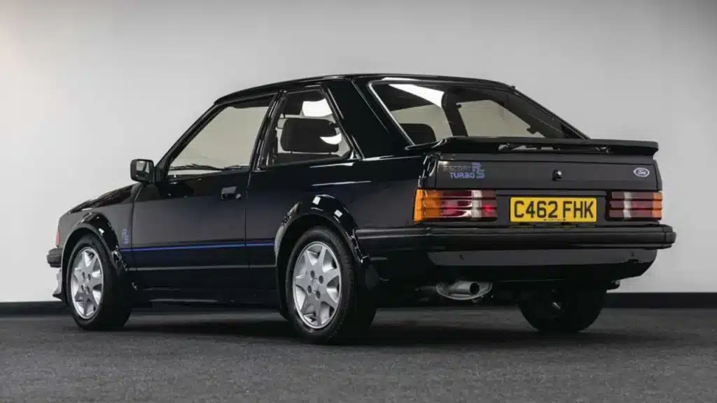 Princess Diana personally ordered this one-of-one Ford Escort RS Turbo; the only one painted in black.