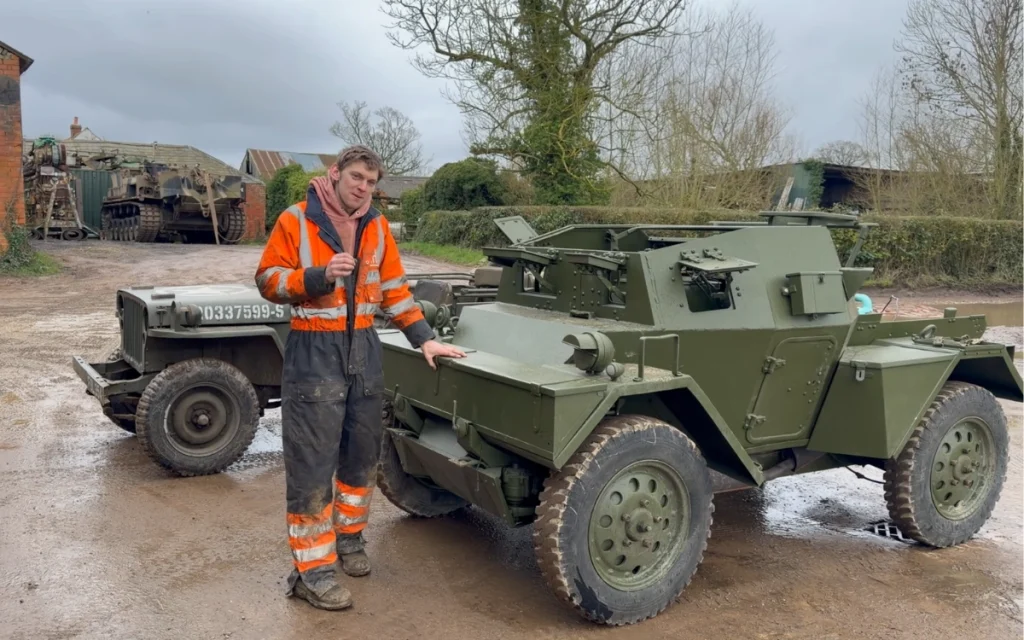 A WWII vehicle, the Daimler scout car better known as the Dingo, had sat silent for years before a team of determined volunteers decided it was time to wake it up.