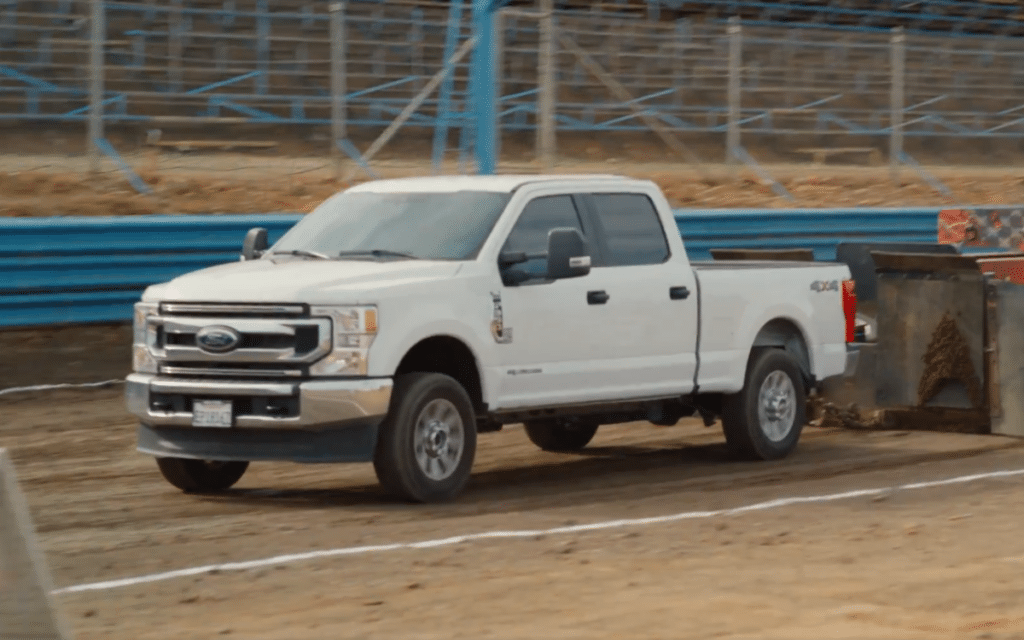 Watch a Cybertruck win sled pull test against EVs