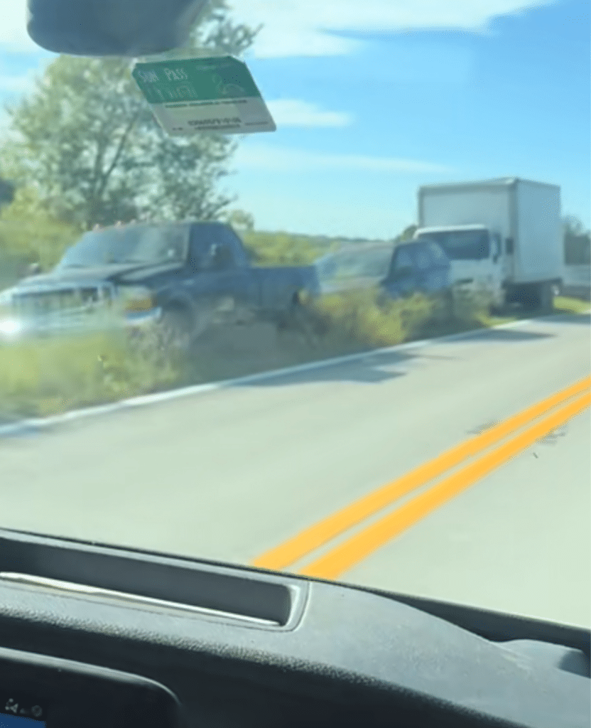 Watch as driver shares video of many cars eerily abandoned on Florida roadside