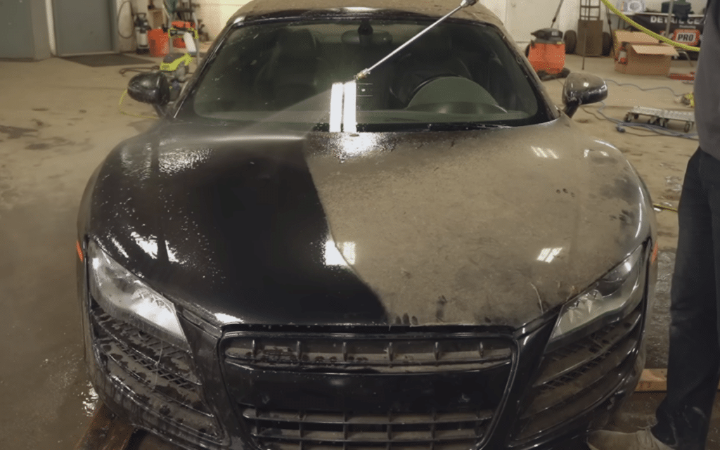 Watch the incredible restoration of abandoned Audi R8