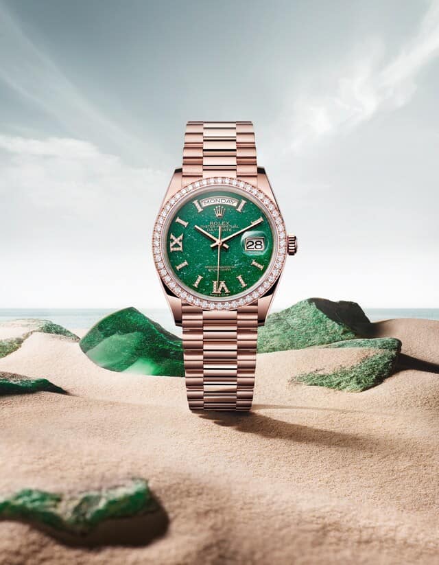 Watches and wonders - Rolex Day-Date in green