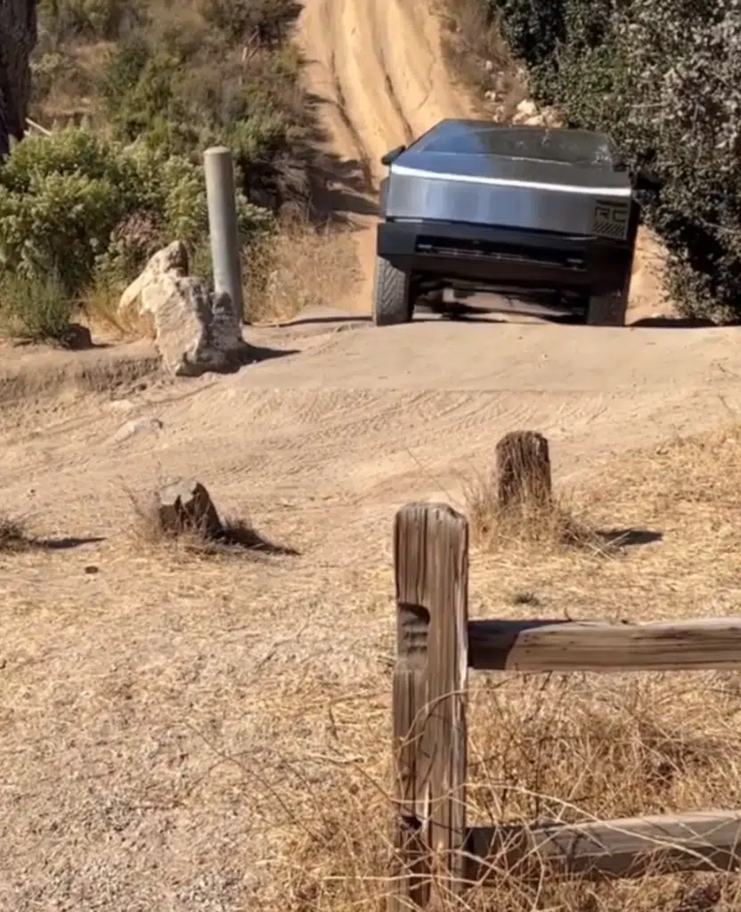 Watching the Cybertruck conquer an off-road obstacle will make you work up a sweat