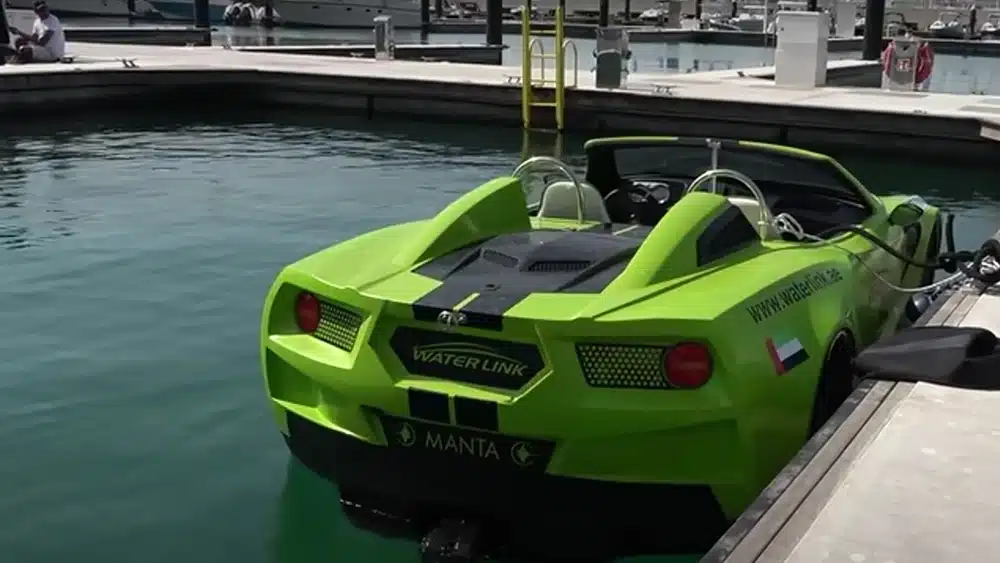 A supercar but it's a boat - you can now drive a Ferrari or a Chevy Corvette on water