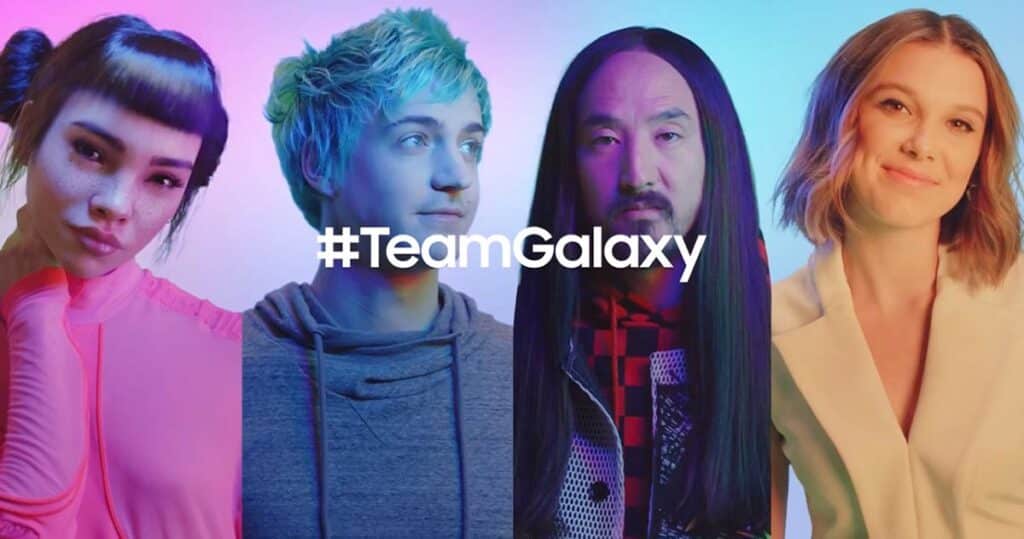 AI influencer Lil Miquela for Samsung #teamgalaxy