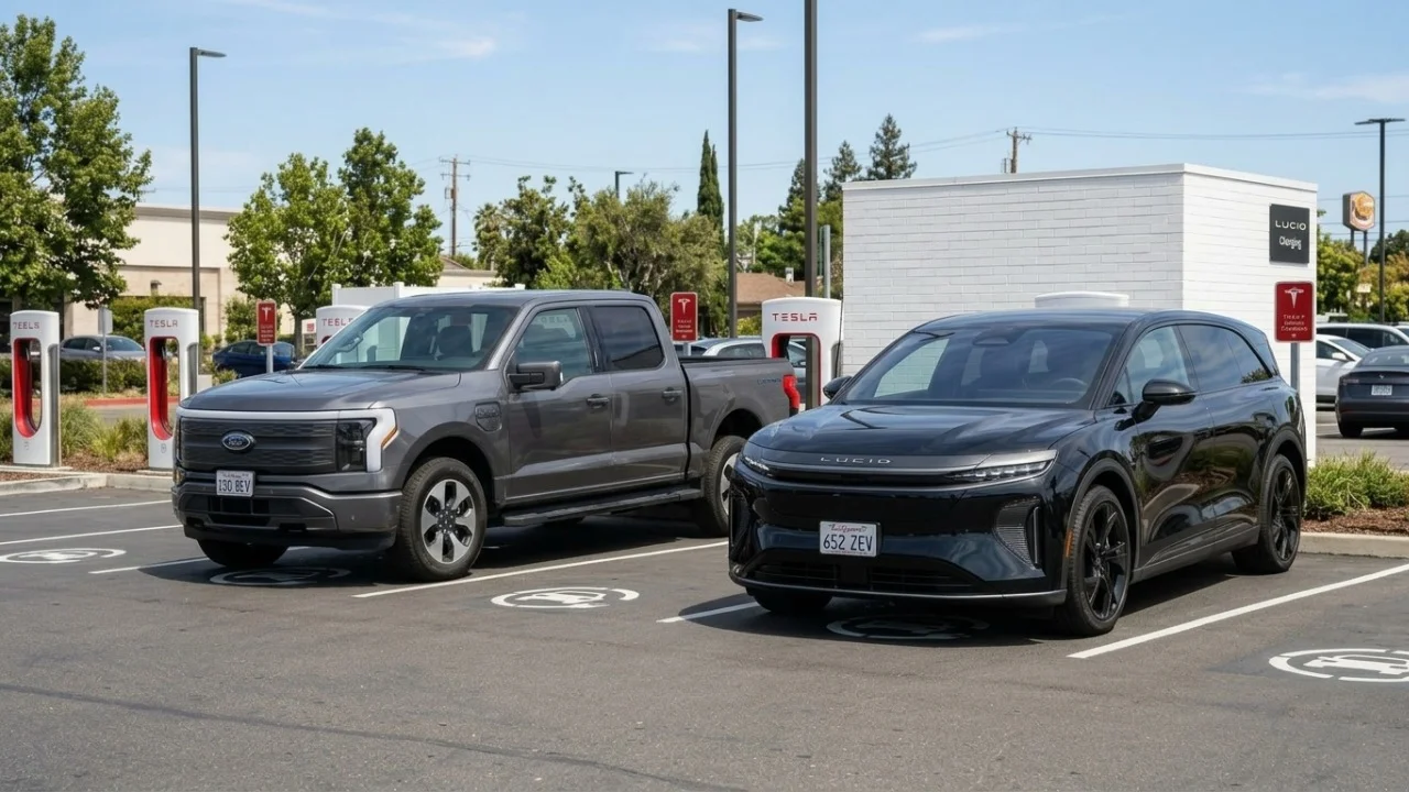 Here's what a Lucid Gravity would cost you for a month in California compared to the best-selling vehicle in America