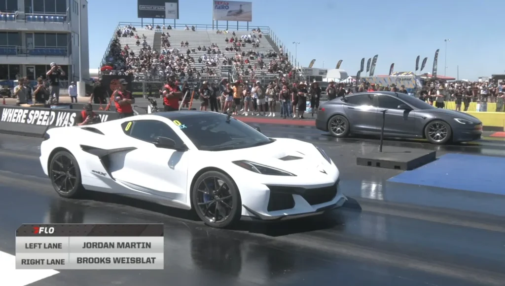 These guys tried beating the Chevy Corvette ZR1X in a drag race with three Tesla Model S Plaid (five times) and still failed 