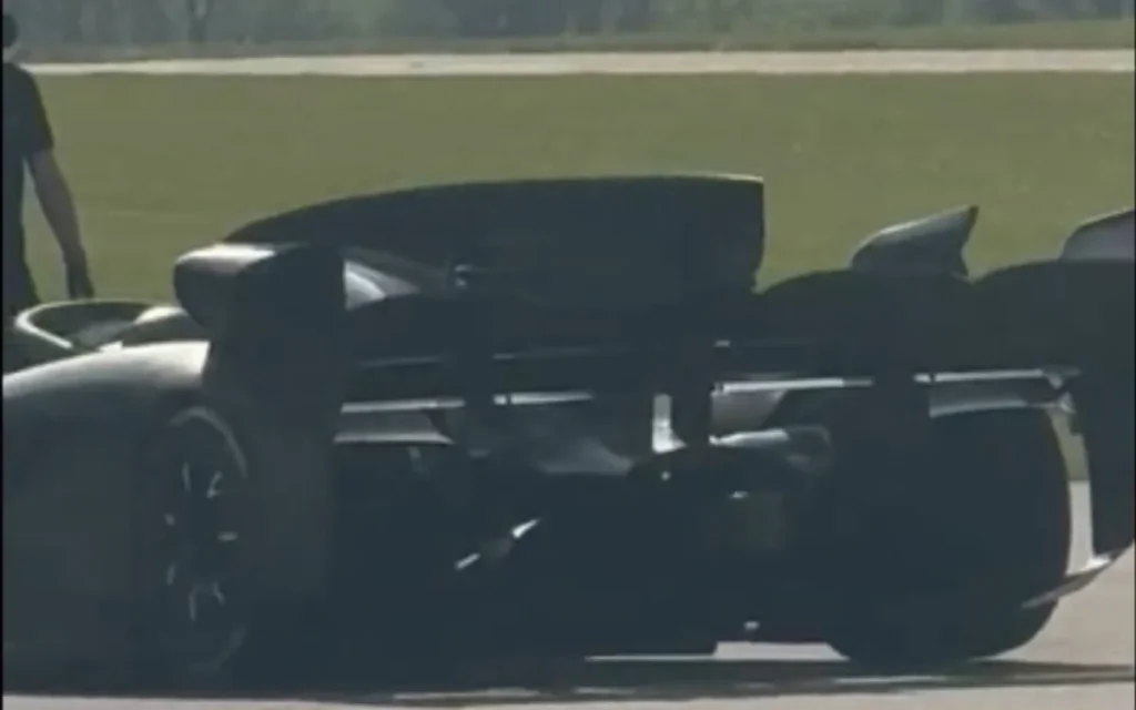 An Aston Martin prototype just appeared looking like an F1 car crossed with a Valkyrie hypercar but the company has revealed nothing about it