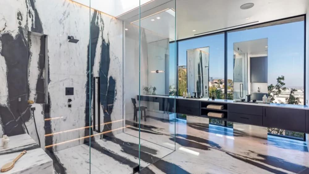 West Hollywood mansion, bathroom