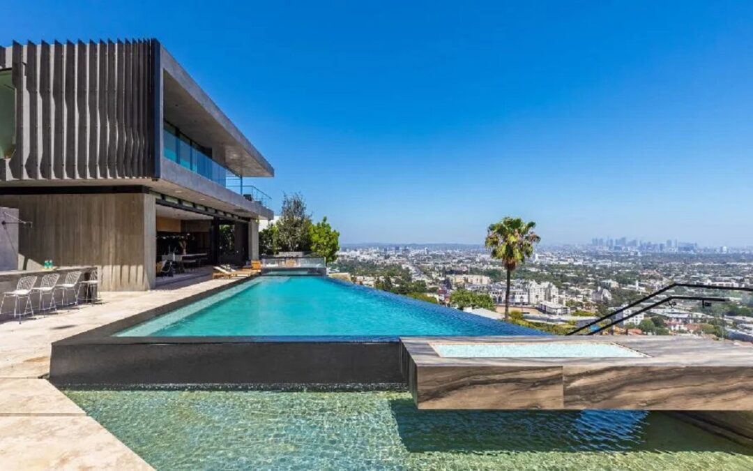 This $30 million mansion has a 7 car garage and views over LA