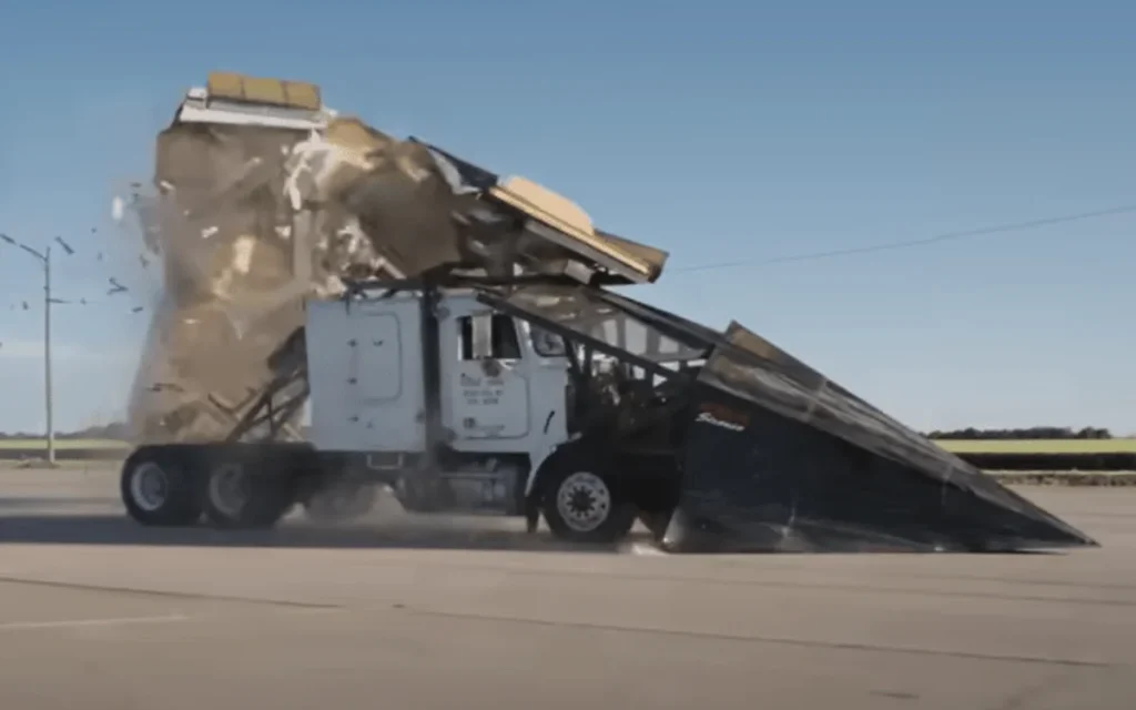 Kansas man passes state trooper while driving 30,000-lb 'unstoppable' semi-truck designed to plough through everything
