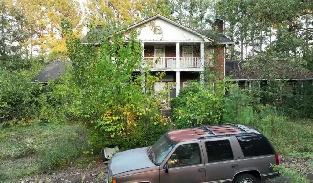 Abandoned mansion owned by drag racer